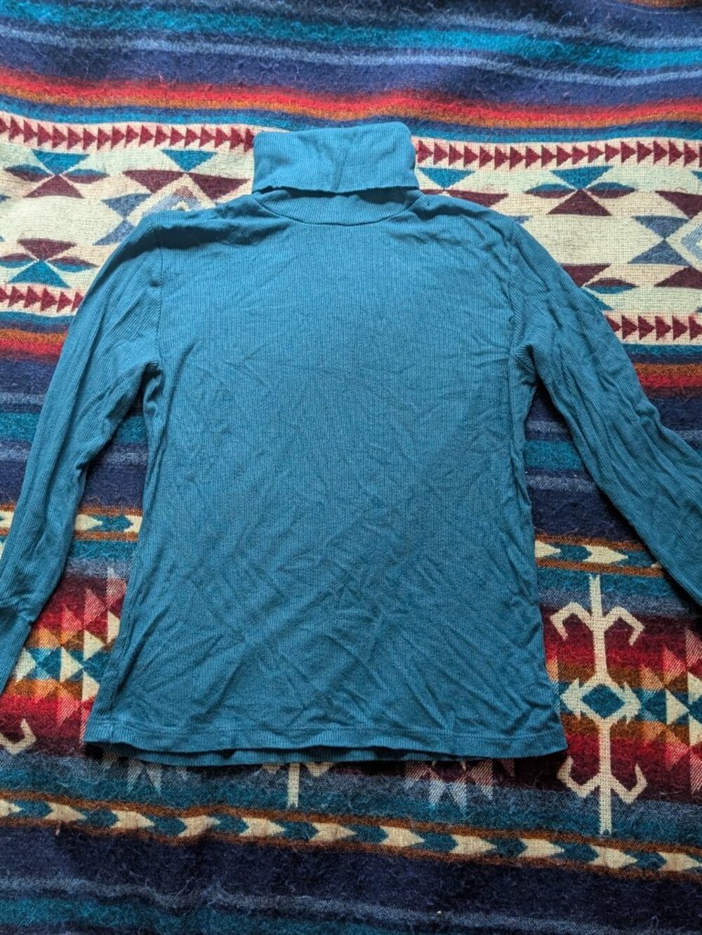 American Apparel Teal Turtleneck M